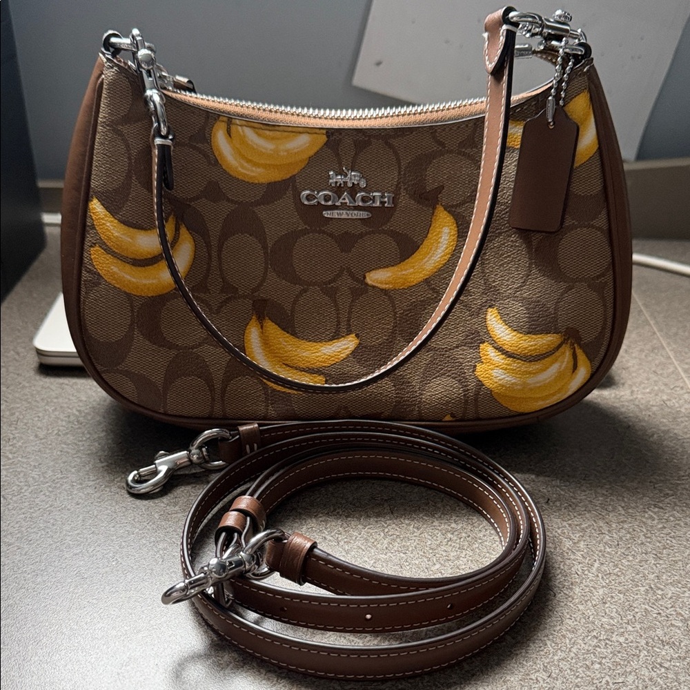 Coach Teri Brown Banana Print Women's Bag